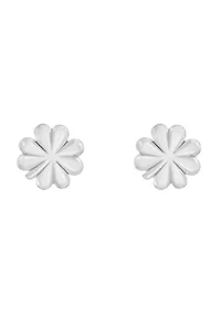 14K Gold 4 Leaf Clover Stud Earrings