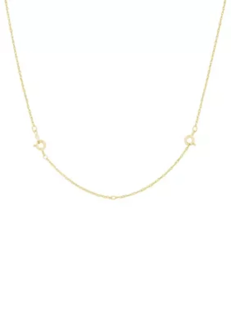 Sterling Silver Rope Chain Extender - 2+2 Inch