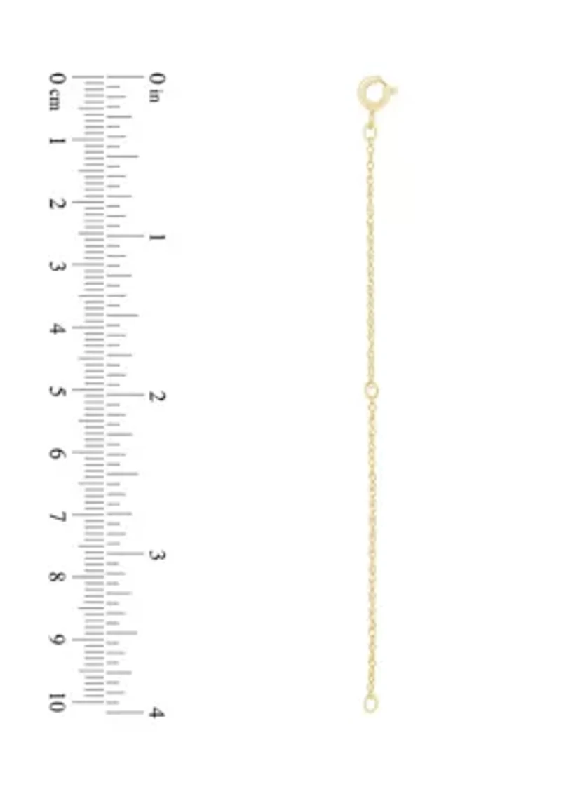 Sterling Silver Rope Chain Extender - 2+2 Inch