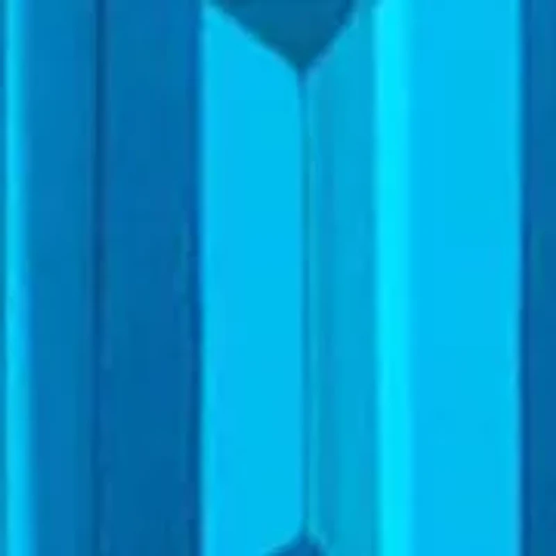 14K Gold 7x5mm Emerald Cut Blue Topaz Stud Earrings