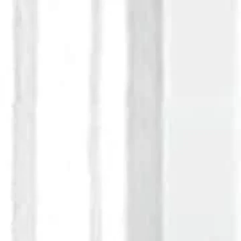 14K Gold 7x5mm Emerald Cut White Topaz Pendant Necklace