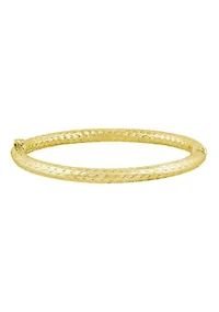 Sterling Silver Hammered Finish Bangle