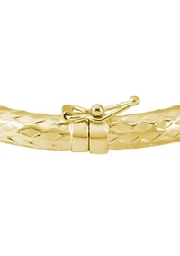 Sterling Silver Hammered Finish Bangle