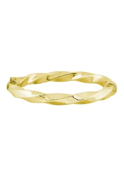 Sterling Silver Twist Bangle