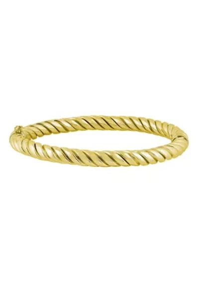 Sterling Silver Twisted Rope Bangle