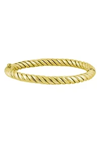 Sterling Silver Twisted Rope Bangle
