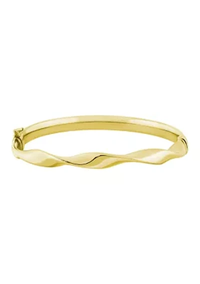 Sterling Silver Half Twist Bangle