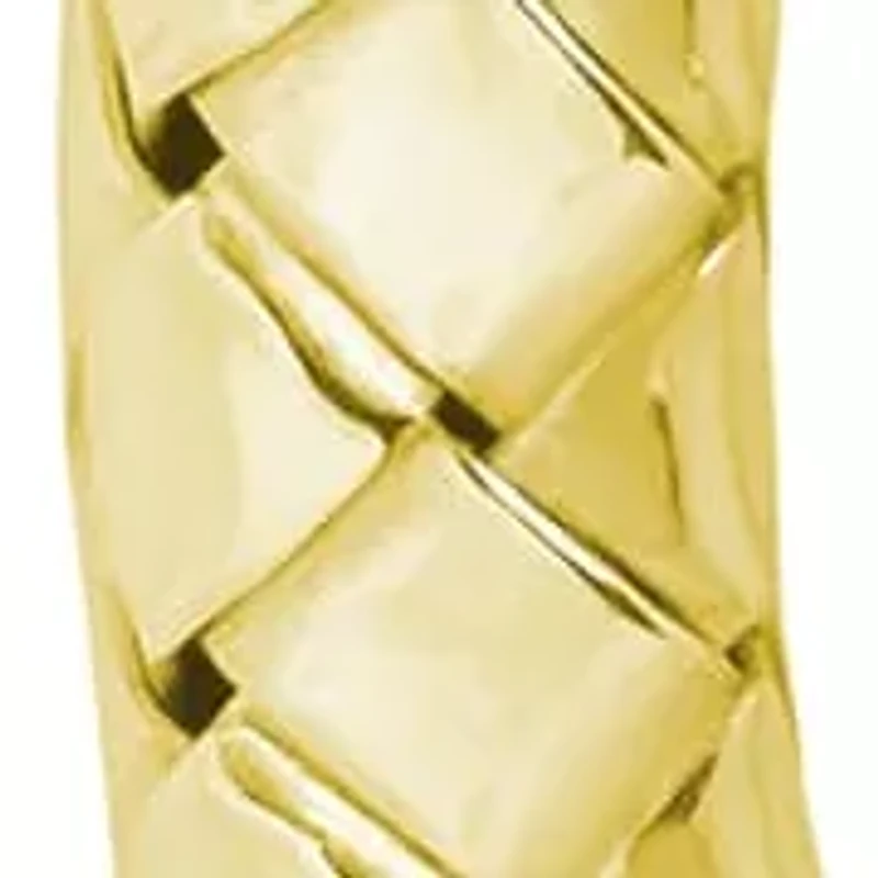 Sterling Silver Braided Hoop Earrings