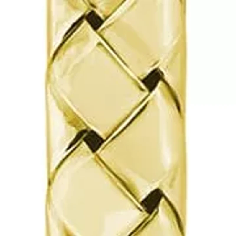 Sterling Silver Braided Hoop Earrings