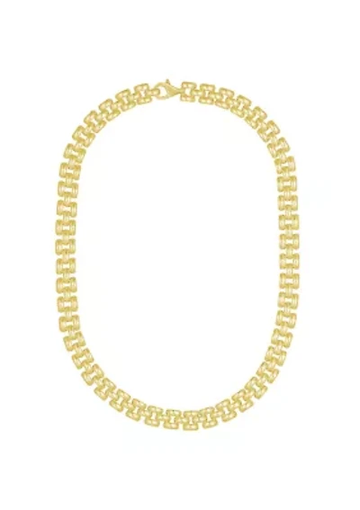 Sterling Silver 3-Row Panther Chain Necklace