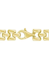 Sterling Silver 3-Row Panther Chain Bracelet