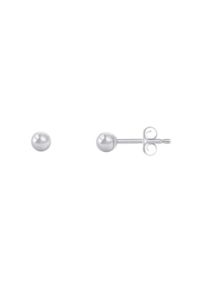Sterling Silver 3mm Ball Stud Earrings