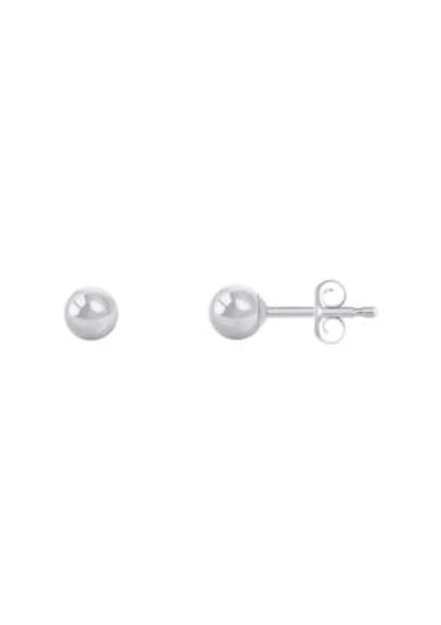 Sterling Silver 4mm Ball Stud Earrings