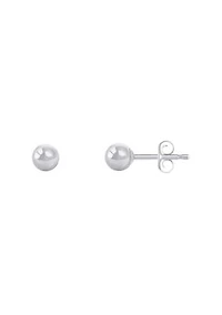 Sterling Silver 4mm Ball Stud Earrings