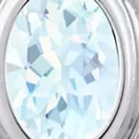 Sterling Silver 6x4mm Oval Aquamarine Locket Pendant Necklace