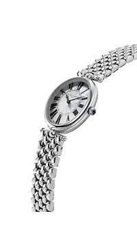 Swiss Women's Art Deco Silver-tone Stainless Steel Bracelet Watch