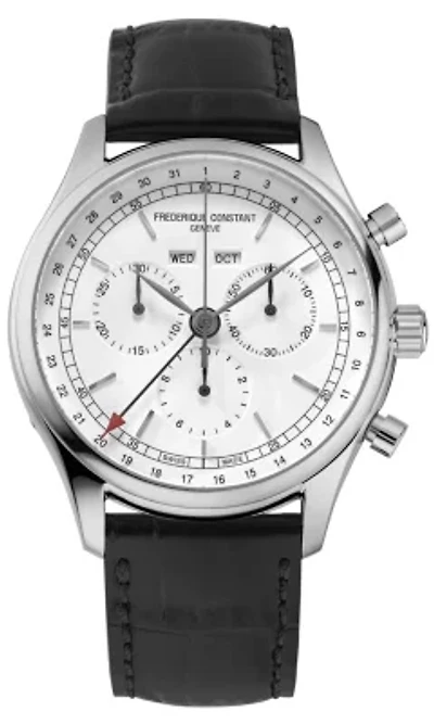 Swiss Men's Classic Chronograph Black Leather Strap Watch