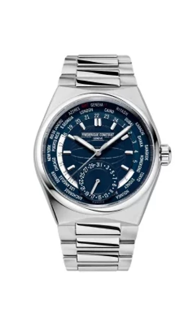 Swiss Men's Highlife Worldtimer Manufacture Stainless Steel Bracelet Watch