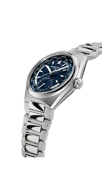 Swiss Men's Highlife Worldtimer Manufacture Stainless Steel Bracelet Watch