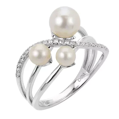 Sterling Silver Freshwater Pearl Ring