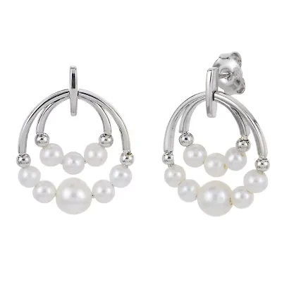 Sterling Silver Freshwater Pearl Earring