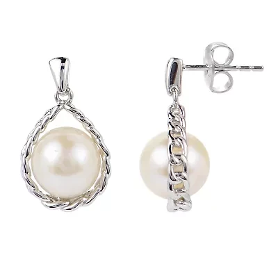 Sterling Silver Freshwater Pearl Earring