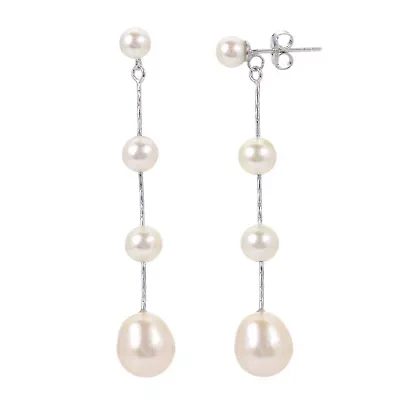 Sterling Silver Freshwater Pearl Earring