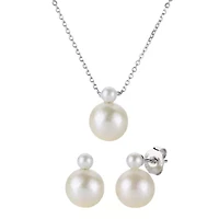 Sterling Silver Freshwater Pearl Set