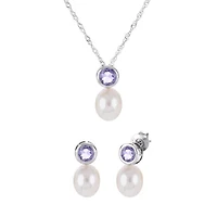 Sterling Silver Freshwater Pearl Set