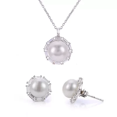 Sterling Silver Freshwater Pearl Set