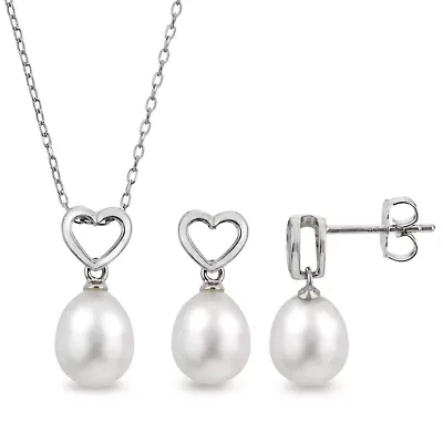 Sterling Silver Freshwater Pearl Set