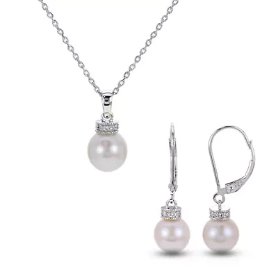 Sterling Silver Freshwater Pearl Set