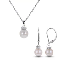 Sterling Silver Freshwater Pearl Set