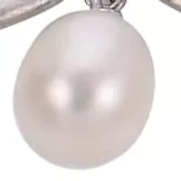 Lab Created Sterling Silver Freshwater Pearl Necklace