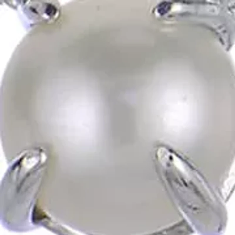 Lab Created Sterling Silver Freshwater Pearl Necklace