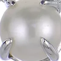 Lab Created Sterling Silver Freshwater Pearl Necklace