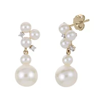 14KT Yellow Gold Freshwater Pearl Earring