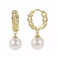 10KT Yellow Gold Freshwater Pearl Earring