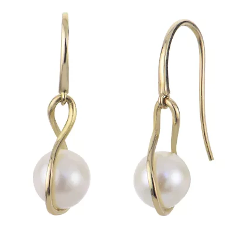 14KT Yellow Gold Freshwater Pearl Earring