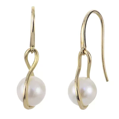 14KT Yellow Gold Freshwater Pearl Earring