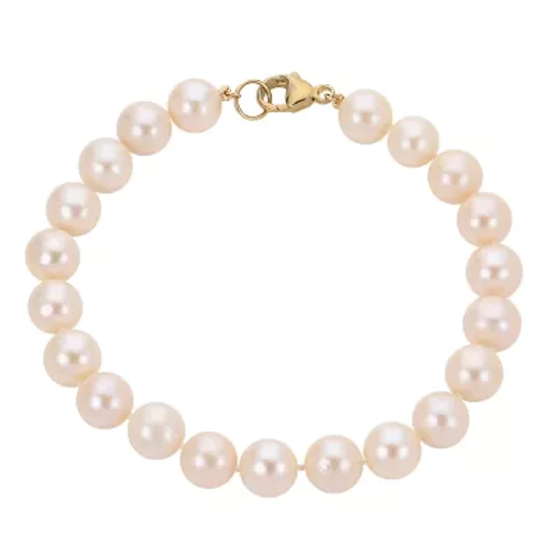 14KT Yellow Gold Freshwater Pearl Bracelet
