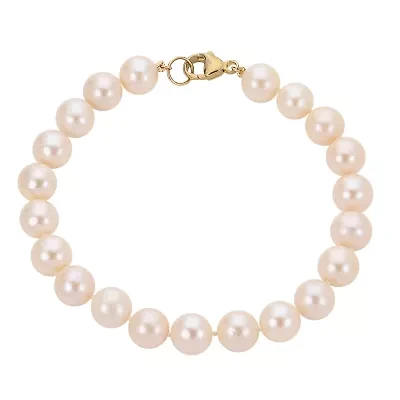 14KT Yellow Gold Freshwater Pearl Bracelet