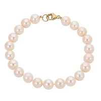 14KT Yellow Gold Freshwater Pearl Bracelet
