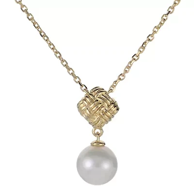 10KT Yellow Gold Freshwater Pearl Necklace