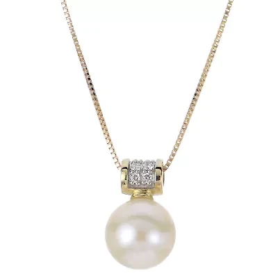 14KT Yellow Gold Freshwater Pearl Necklace