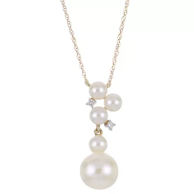 14KT Yellow Gold Freshwater Pearl Necklace