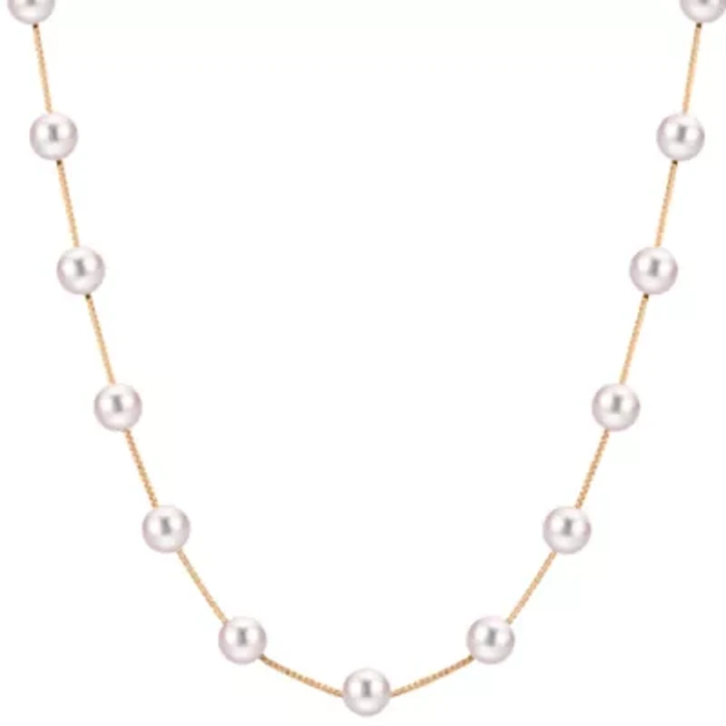 14KT Yellow Gold Freshwater Pearl Necklace