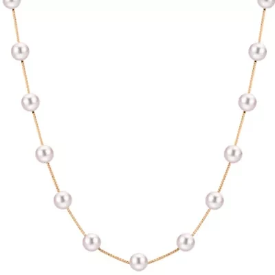 14KT Yellow Gold Freshwater Pearl Necklace