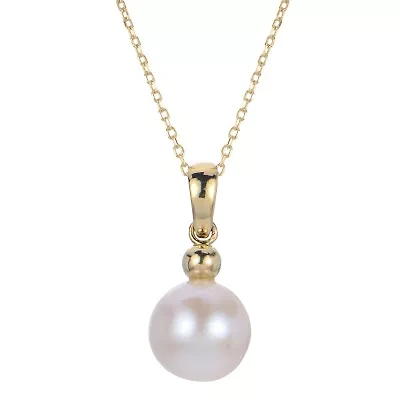 10KT Yellow Gold Freshwater Pearl Pendant