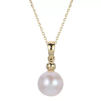10KT Yellow Gold Freshwater Pearl Pendant